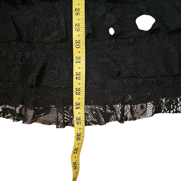 August Silk Options Flouncy Tiered Lace Ruffled Cocktail Dress Size L - Picture 10 of 10